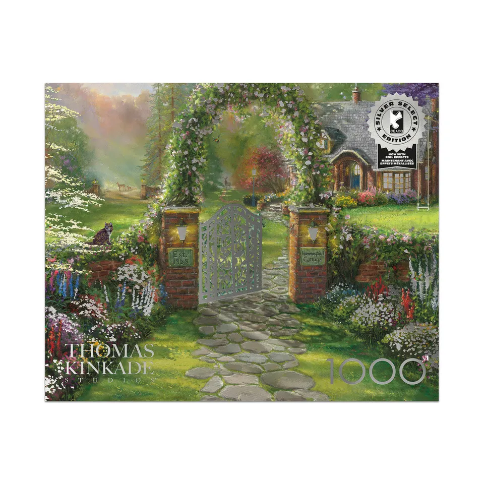 ceaco-hummingbird-cottage-puzzle-1000-teile-kinkade image 1