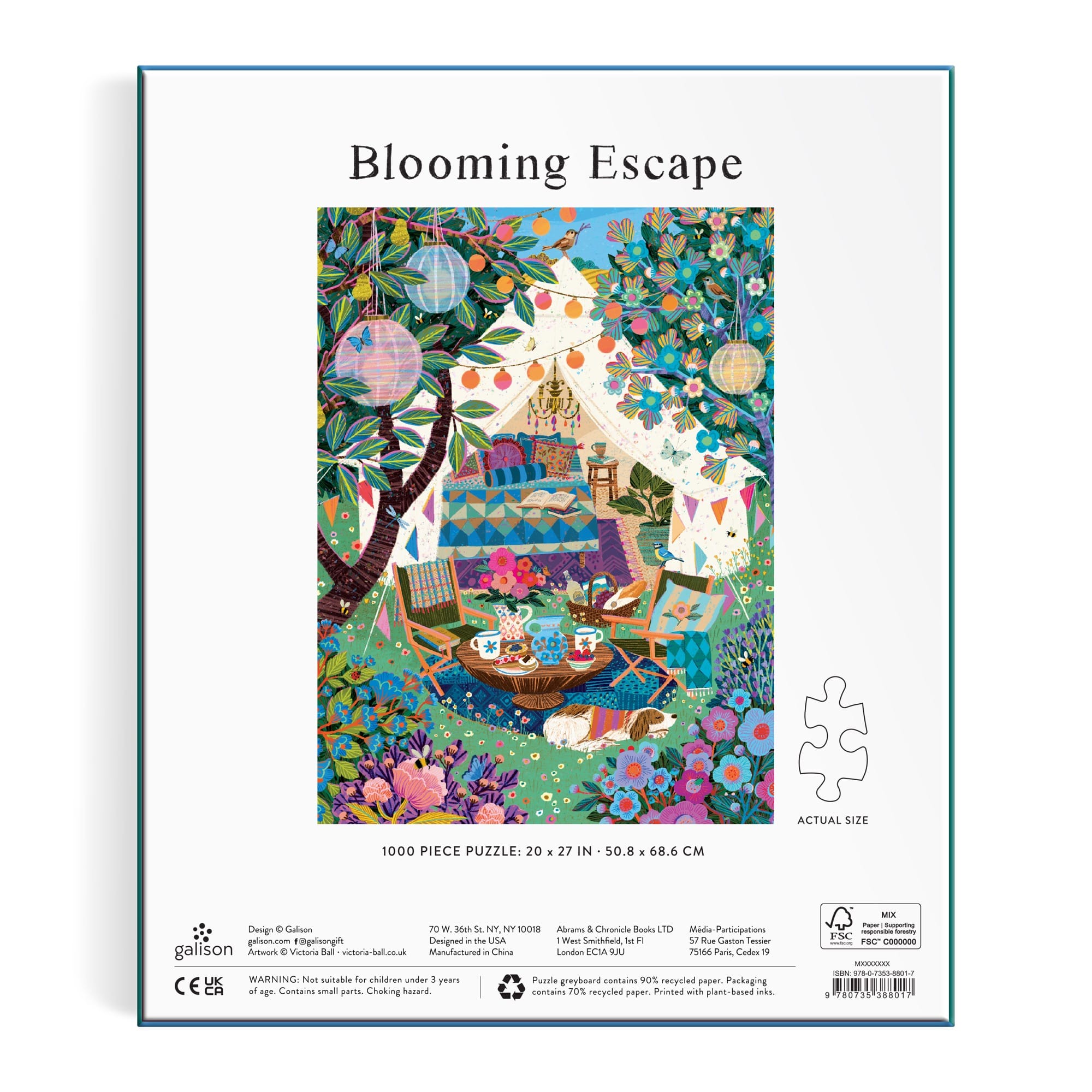 galison-blooming-escape-puzzle-1000-teile-victoria-ball image 5