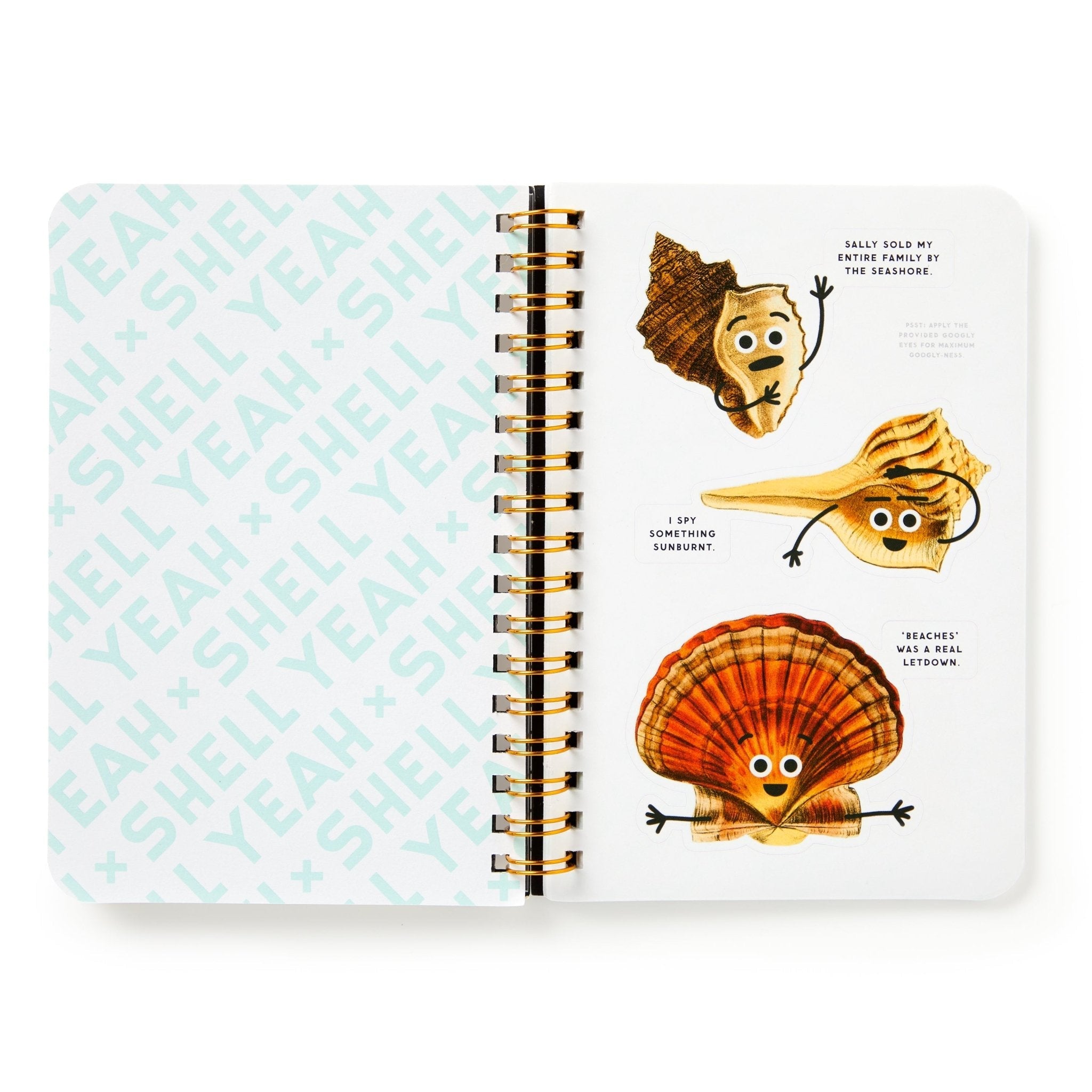galison-shell-yeah-stickerbuch-muscheln-20-seiten image 5