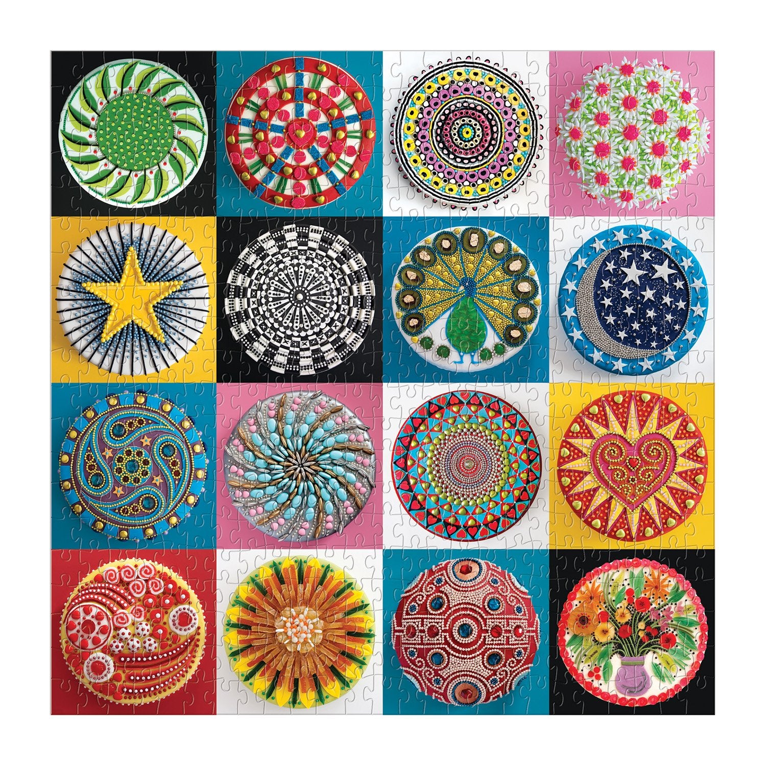 galison-cakes-500-teile-puzzle-kuchen-mit-goldfolie image 4