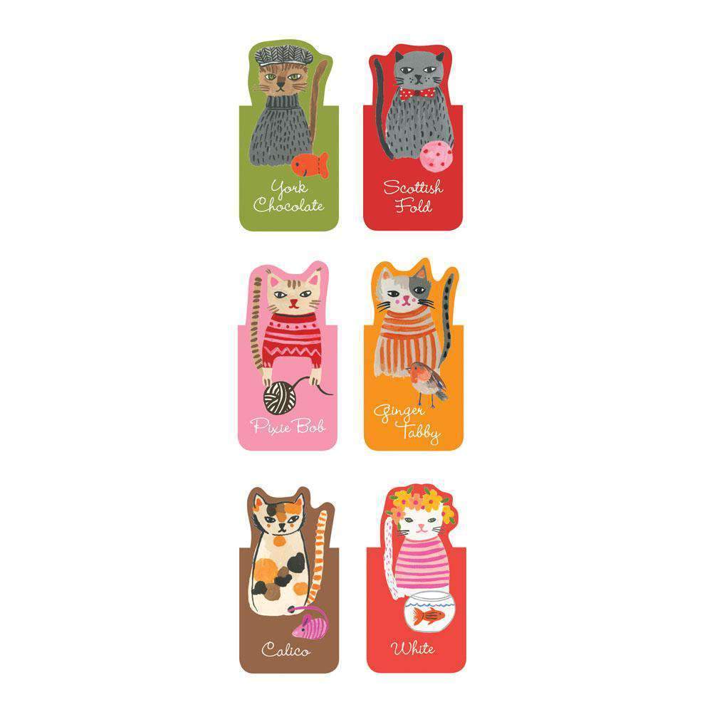 galison-cool-cats-magnet-lesezeichen-6er-katzen image 2