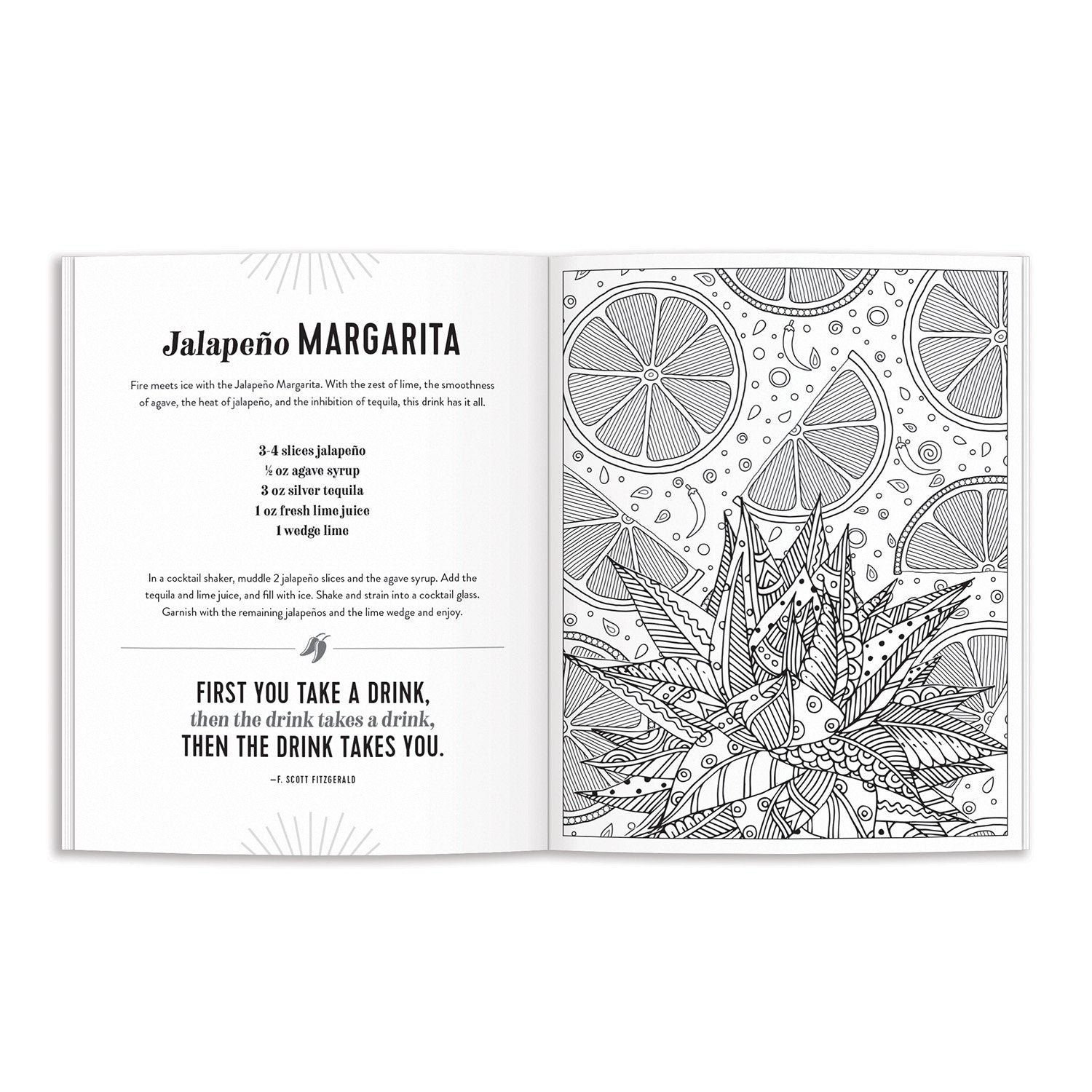 galison-power-of-positive-drinking-malbuch-cocktails image 3