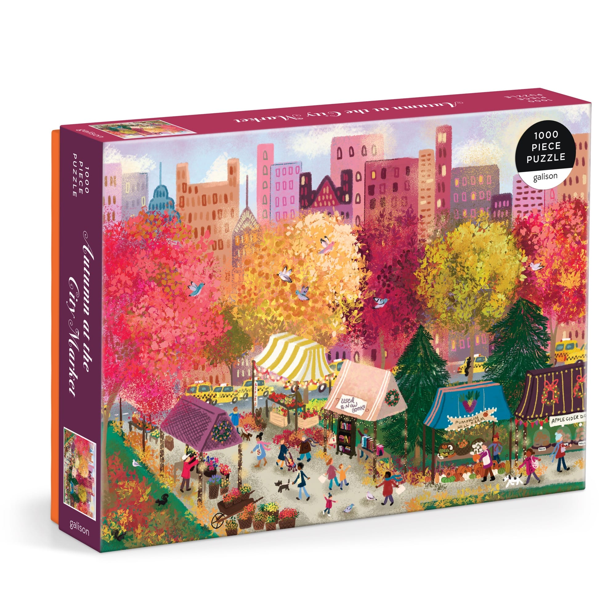 galison-autumn-city-market-puzzle-1000-teile-herbst image 1