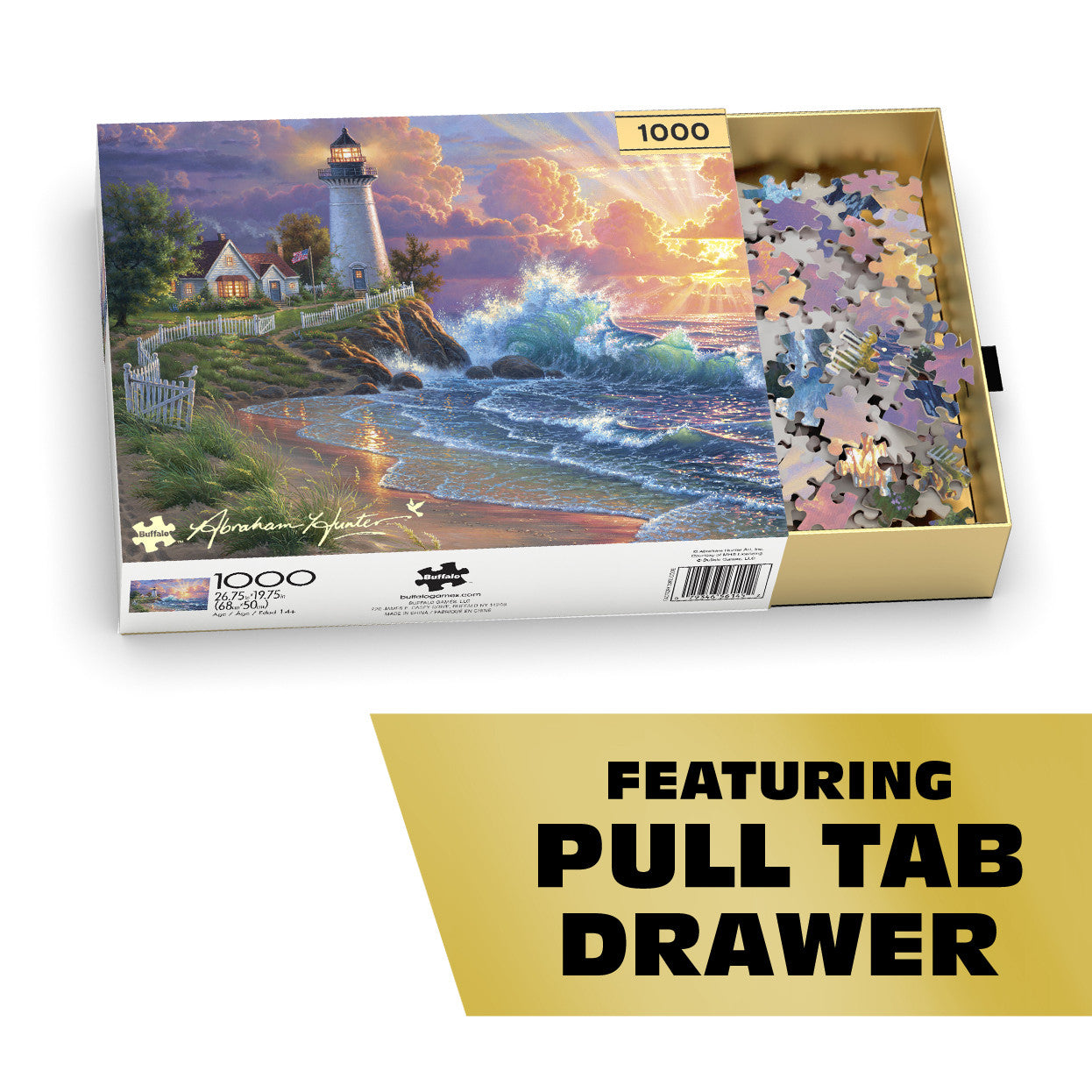 buffalo-games-gold-light-of-hope-puzzle-1000-teile-leuchtturm image 3