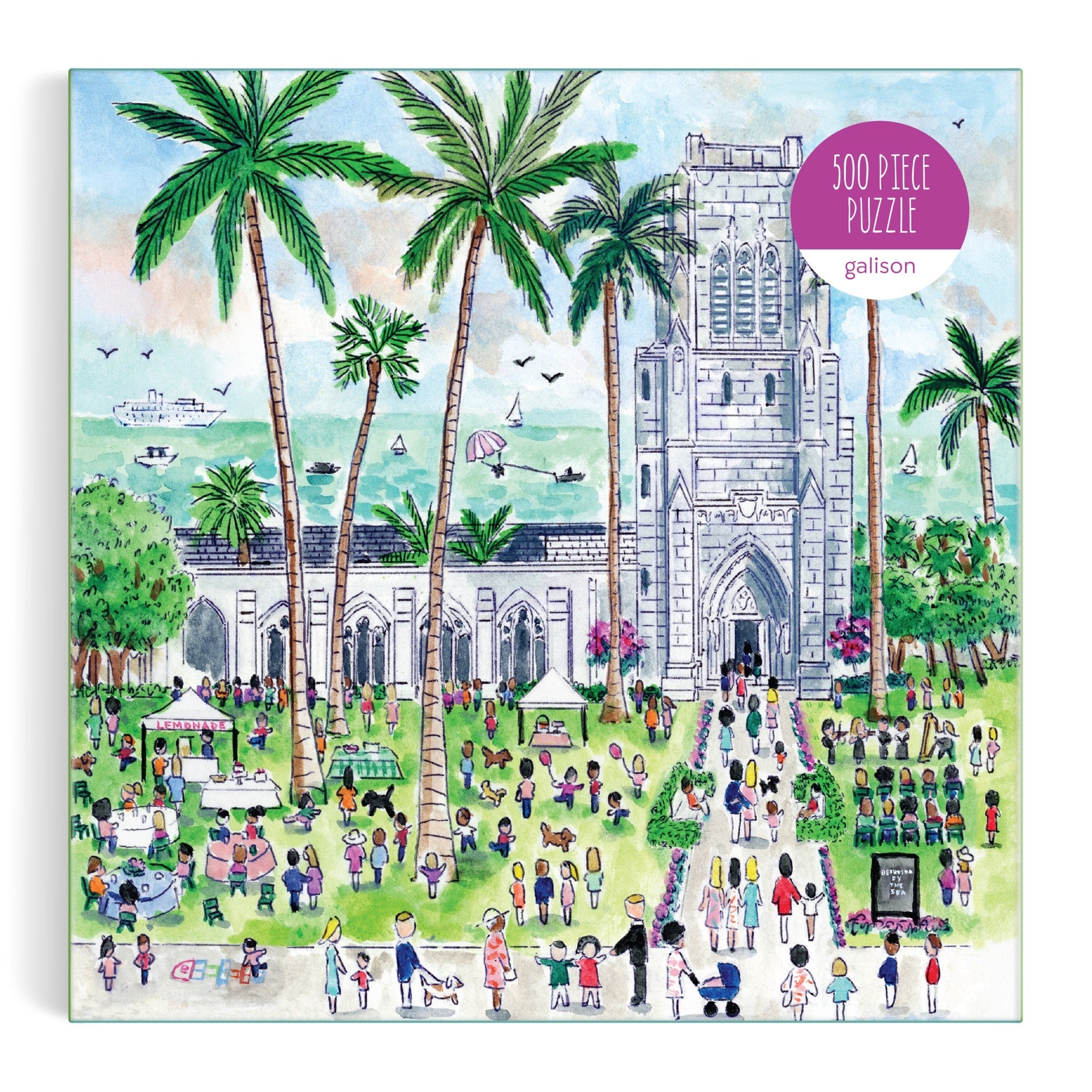 galison-jigsaw-michael-storrings-palm-beach-puzzle-500-teile image 2
