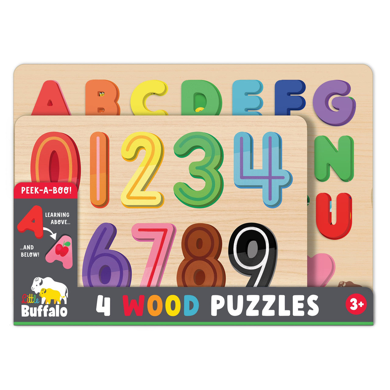 buffalo-games-little-buffalo-4er-holzpuzzle-kinder-buchstaben-zahlen image 2