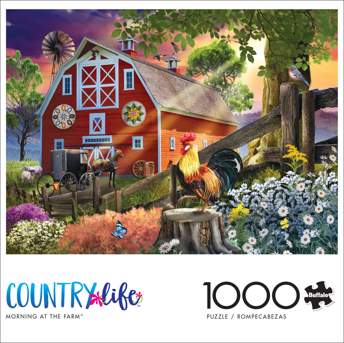 buffalo-games-country-life-morning-at-the-farm-puzzle-1000-teile-bauernhof image 4