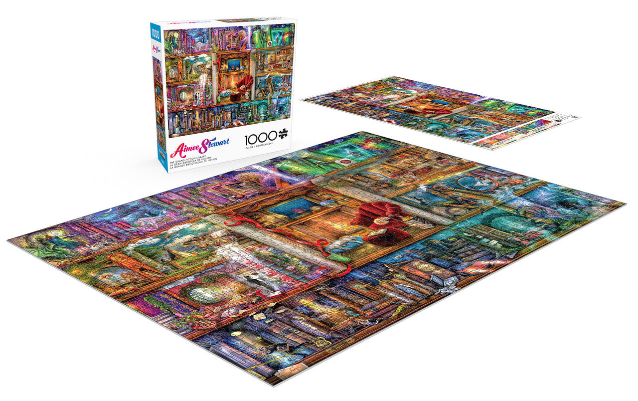 buffalo-games-grand-fiction-library-puzzle-1000-teile-bibliothek image 3