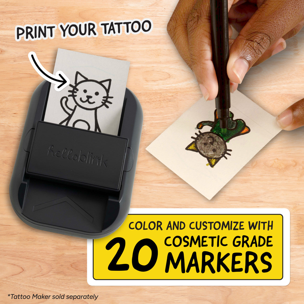 ceaco-hello-blink-tattoo-maker-spielset-20-marker-pack-tattoo image 7