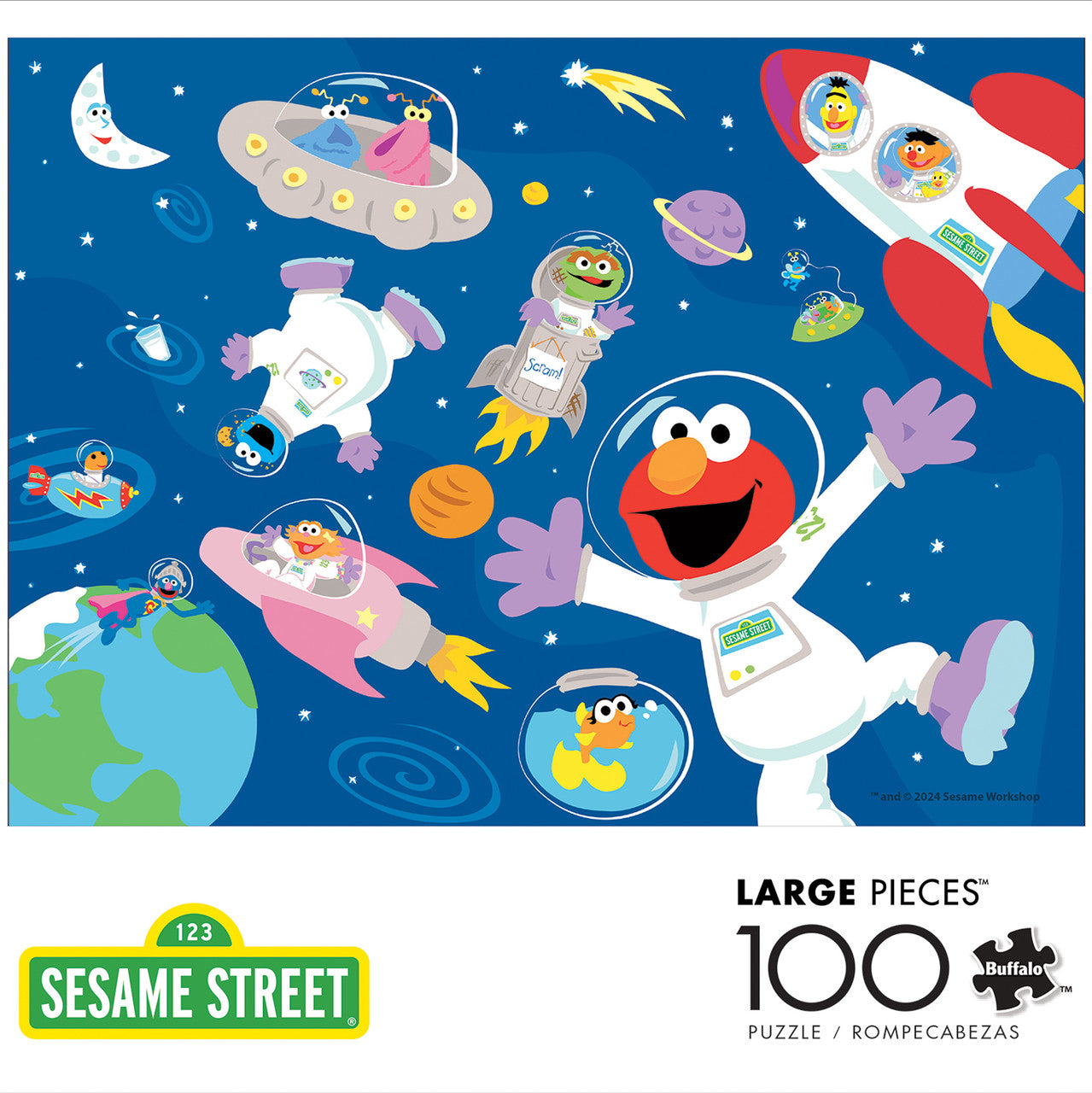 buffalo-games-sesame-street-in-space-100-teile-kinderpuzzle-weltraum image 2