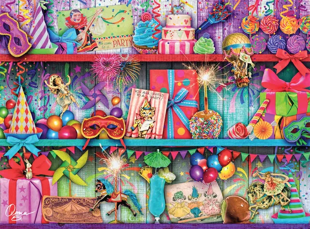 buffalo-games-aimee-stewart-pretty-party-1000-teile-puzzle image 1