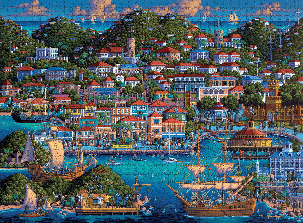 buffalo-games-eric-dowdle-st-thomas-puzzle-1000-teile-karibik image 1