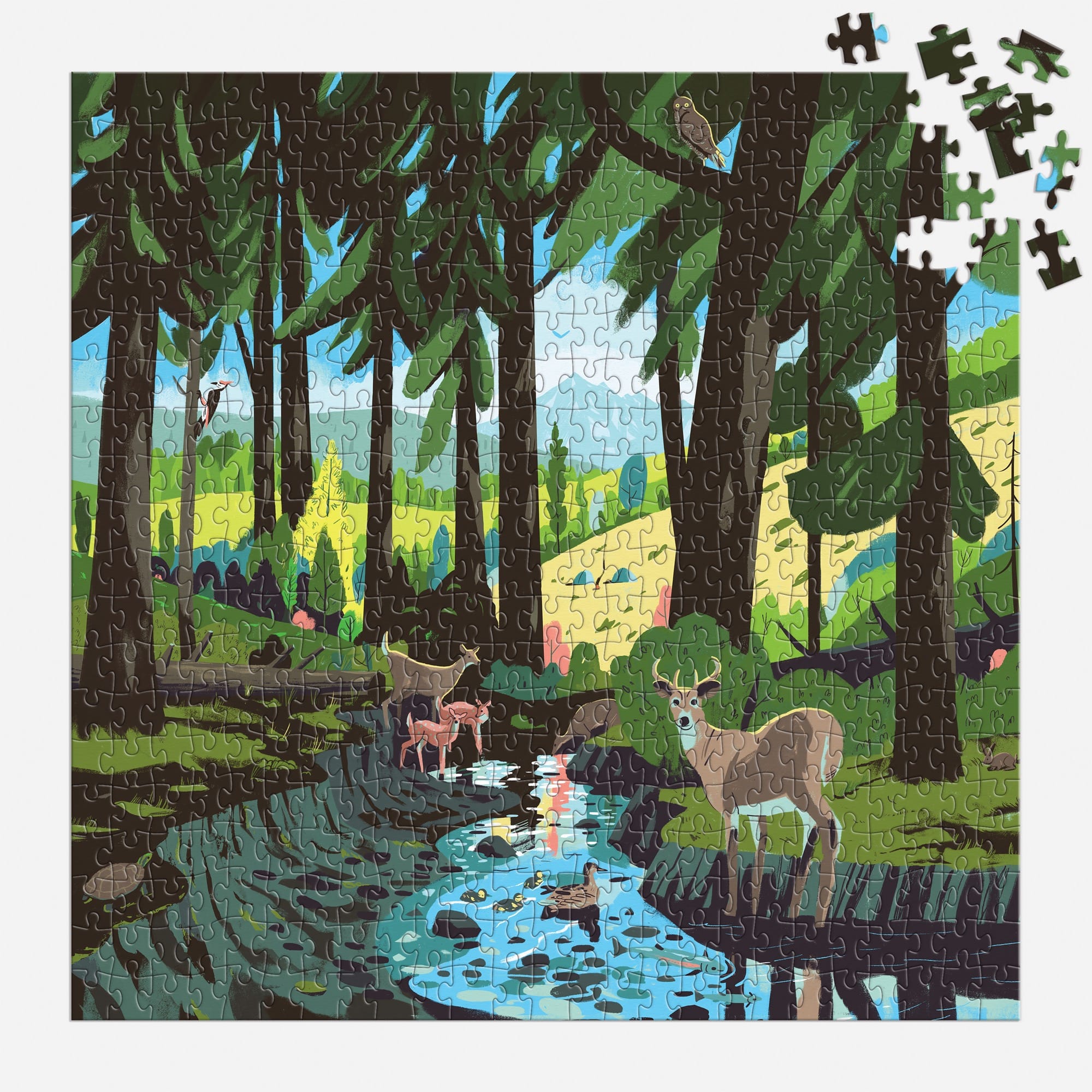 galison-woodland-pass-puzzle-500-teile-wald-ryan-johnson image 4