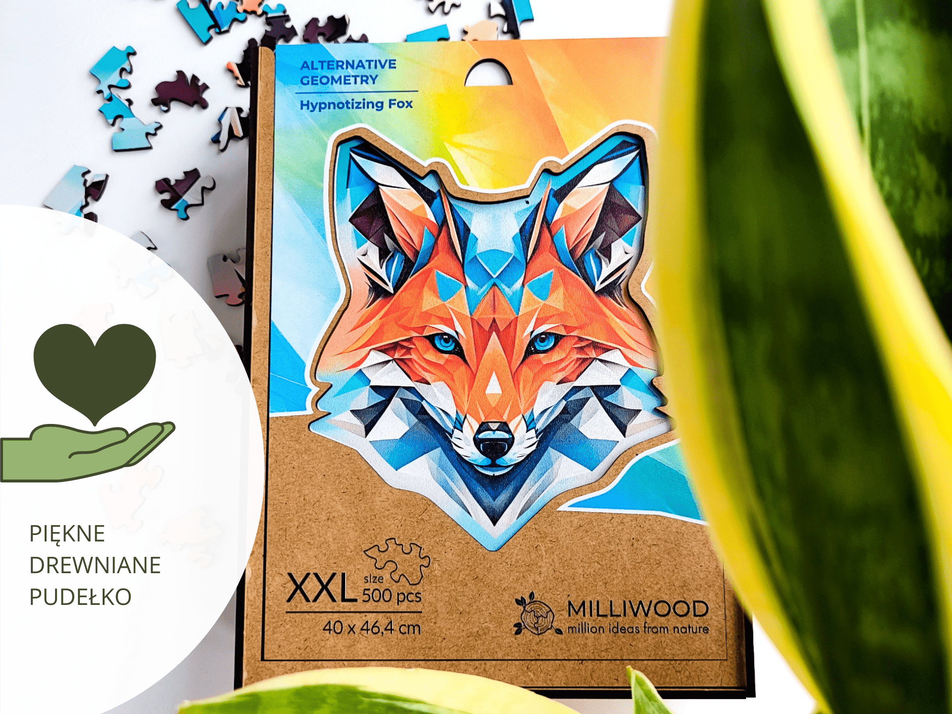 milliwood-alternative-geometry-hypnotizing-fox-holzpuzzle-500-teile image 8
