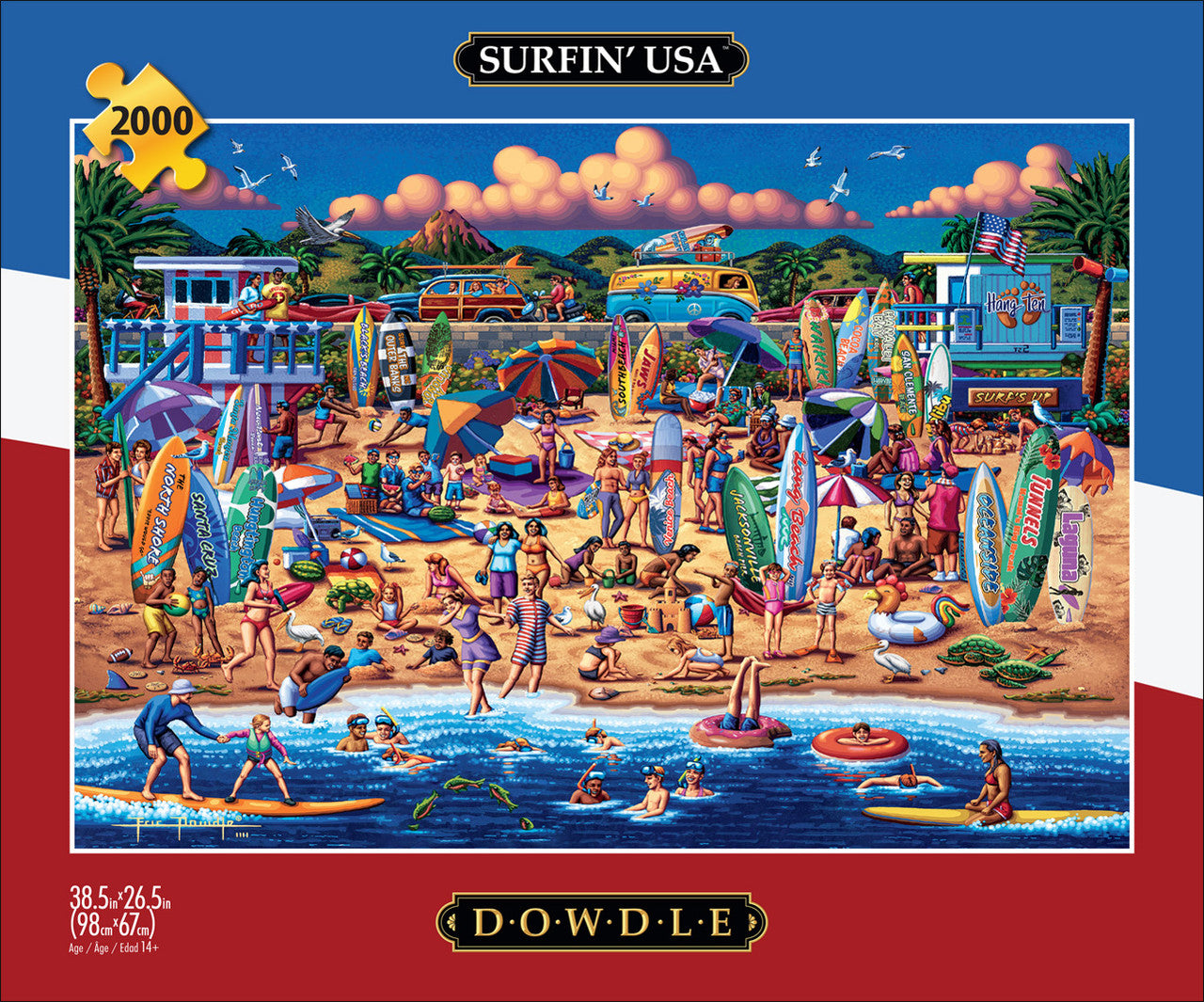 buffalo-games-eric-dowdle-surfin-usa-puzzle-2000-teile-xxl image 2