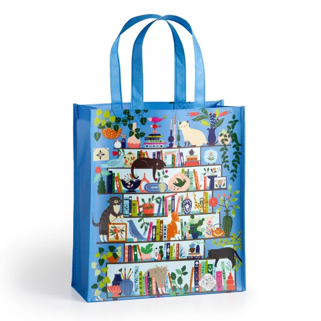 galison-purrfect-nook-einkaufstasche-shopper-katzenmotiv image 1