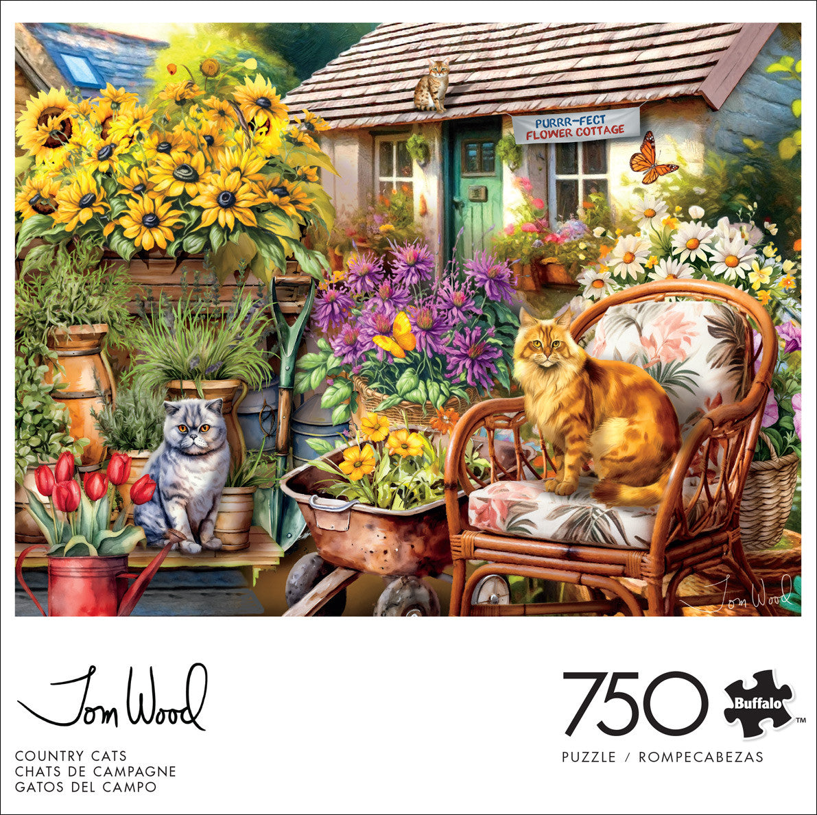 buffalo-games-country-cats-750-teile-puzzle-katzen-garten image 2