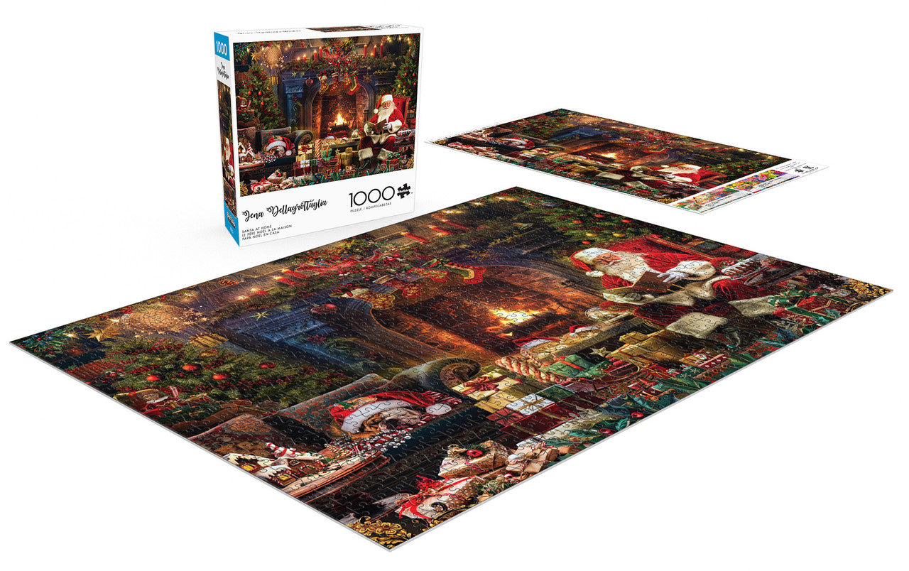 buffalo-games-santa-at-home-puzzle-1000-teile-weihnachten-kamin image 3