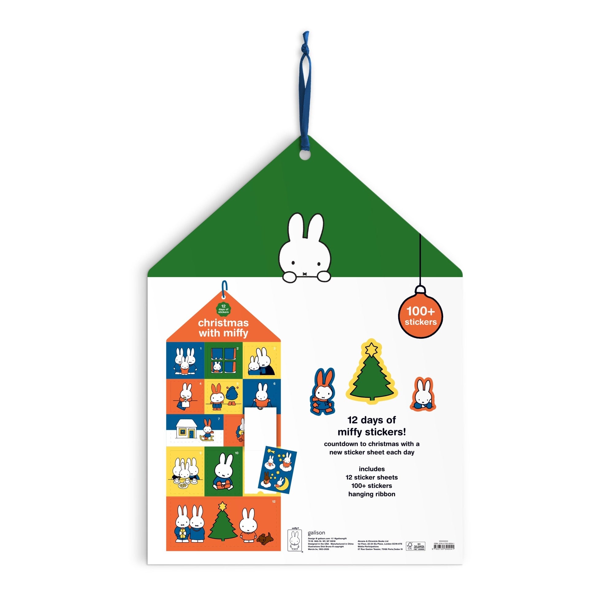 galison-miffy-christmas-sticker-countdown-adventskalender image 3