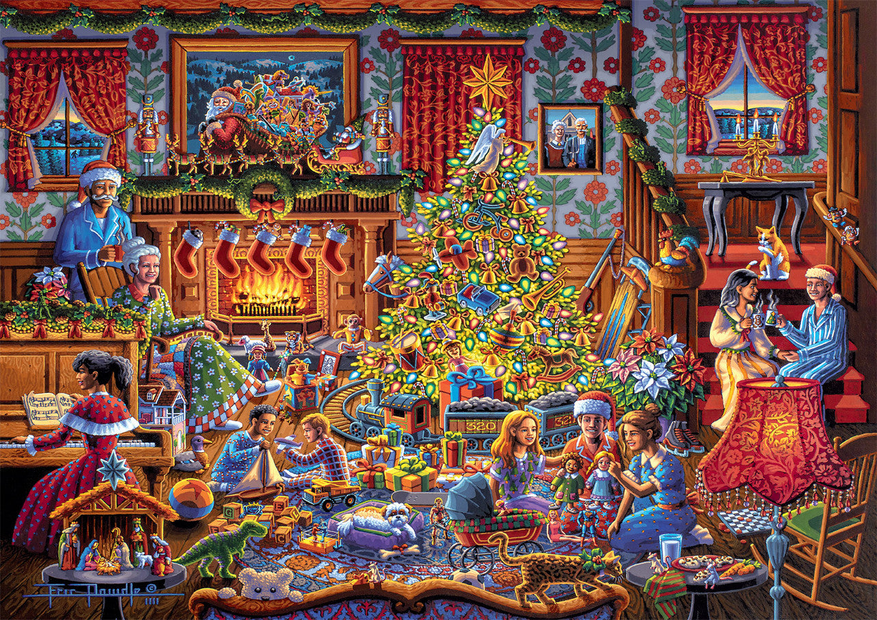 buffalo-games-eric-dowdle-christmas-morning-puzzle-300-teile-weihnachten image 1
