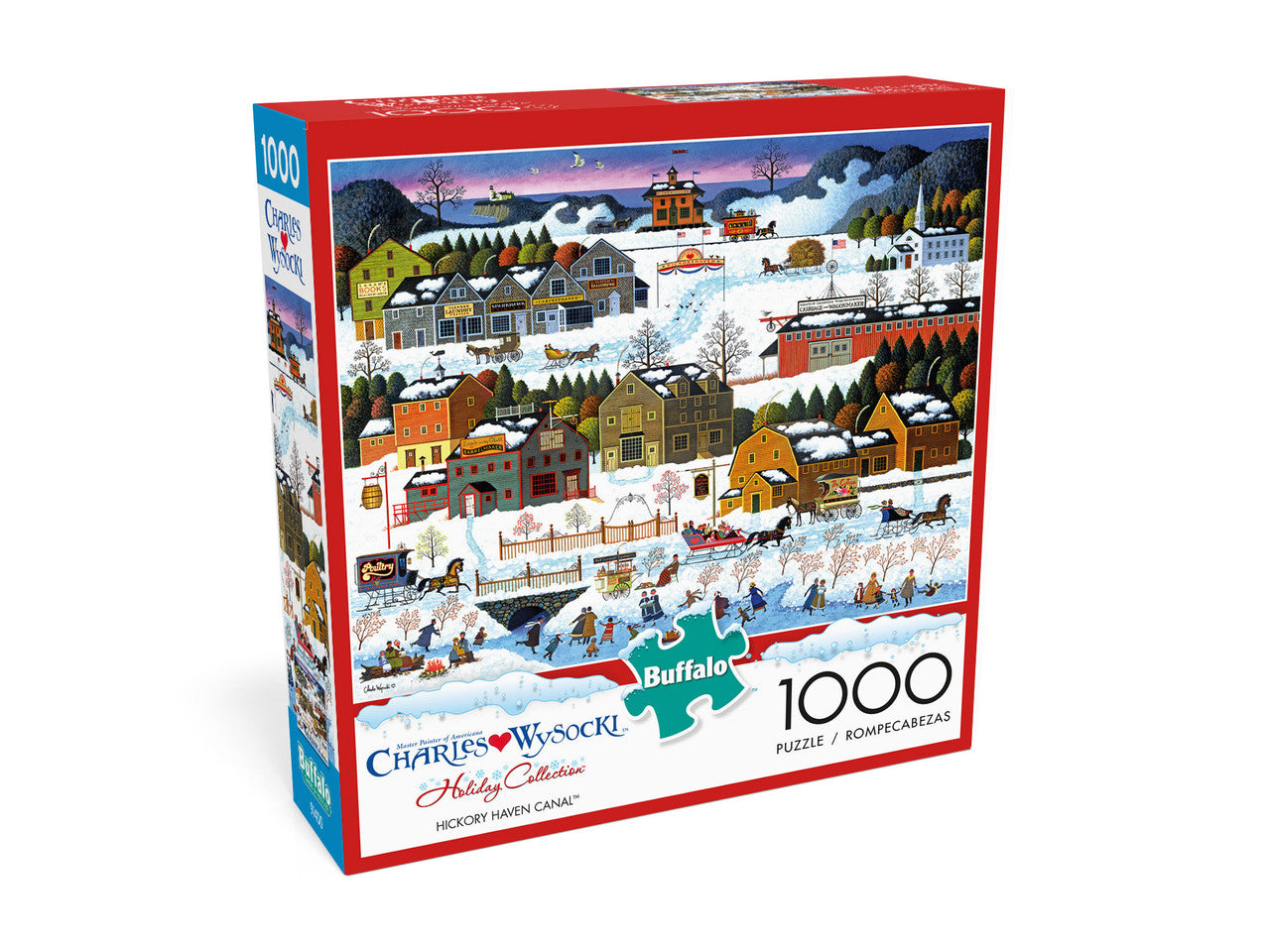 buffalo-games-hickory-haven-canal-puzzle-1000-teile-winterdorf image 5