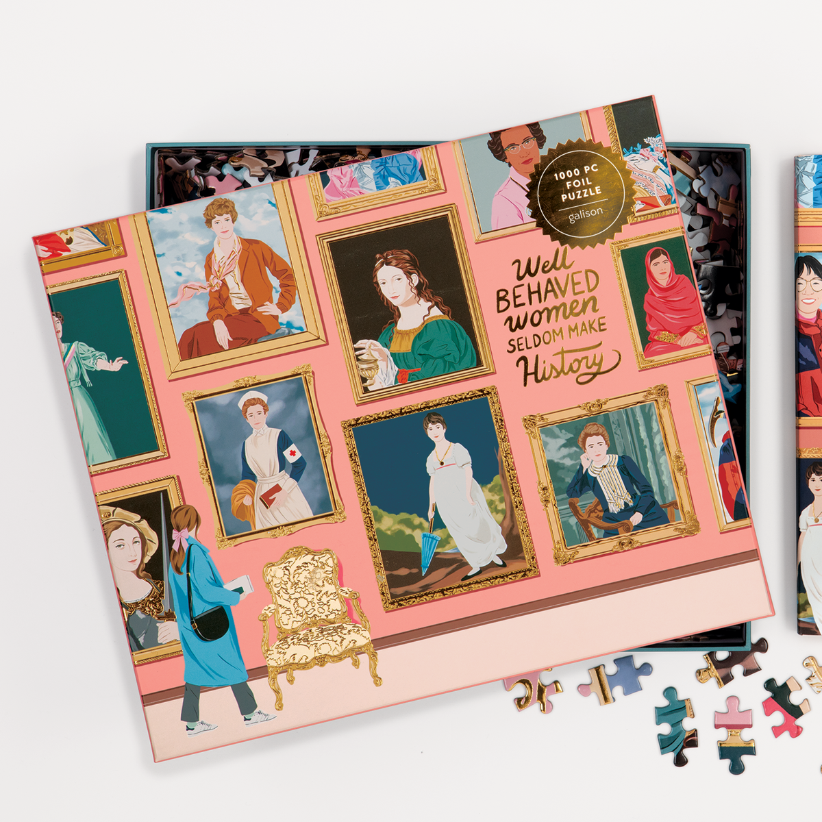 galison-herstory-museum-1000-teile-puzzle-goldfolie-kunst image 5