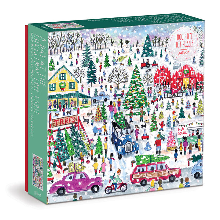 galison-christmas-tree-farm-1000-teile-puzzle-weihnachten-folie image 1