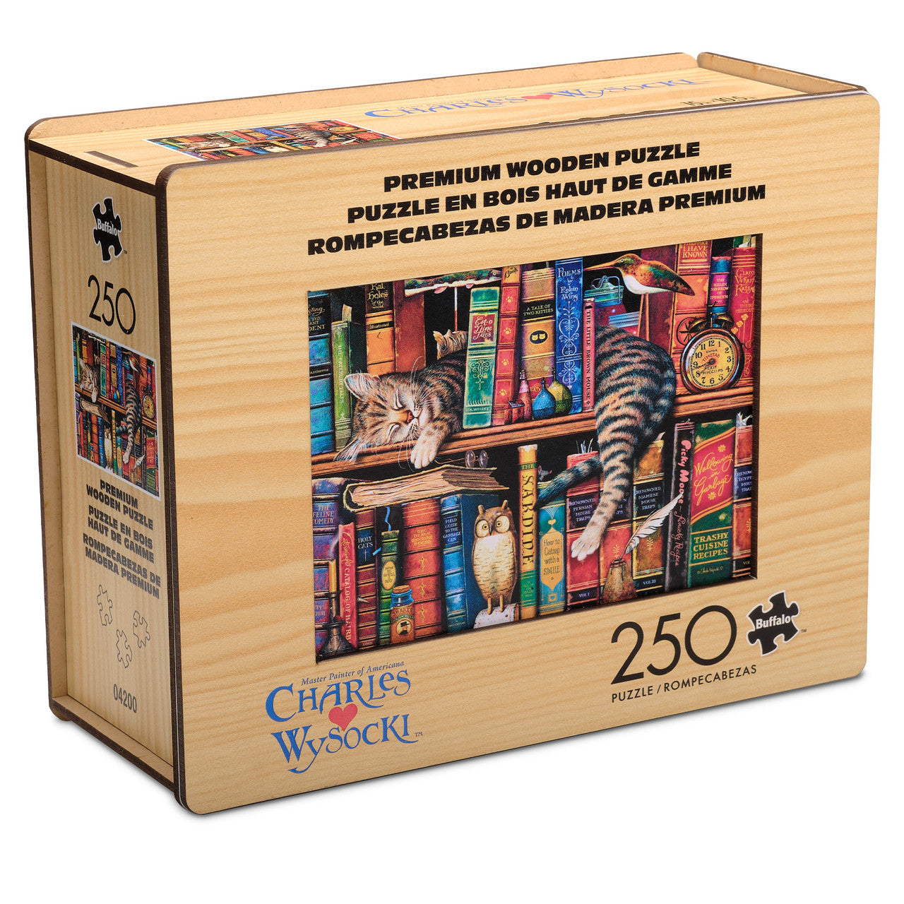 buffalo-games-frederick-the-literate-250-teile-holzpuzzle-katze image 6