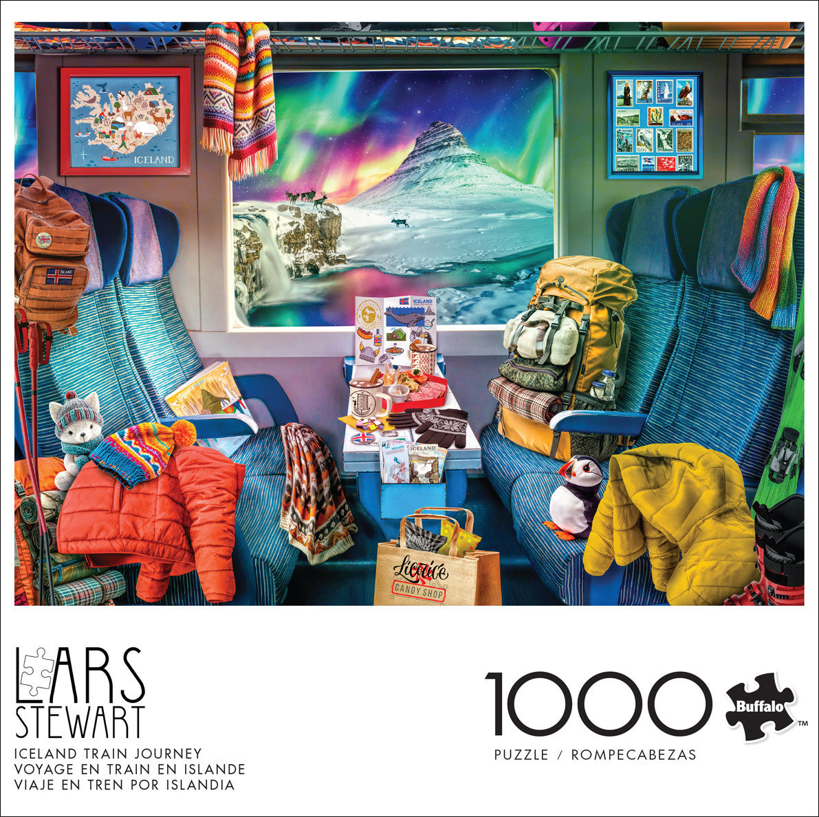buffalo-games-stewart-iceland-train-puzzle-1000-teile-winter image 2