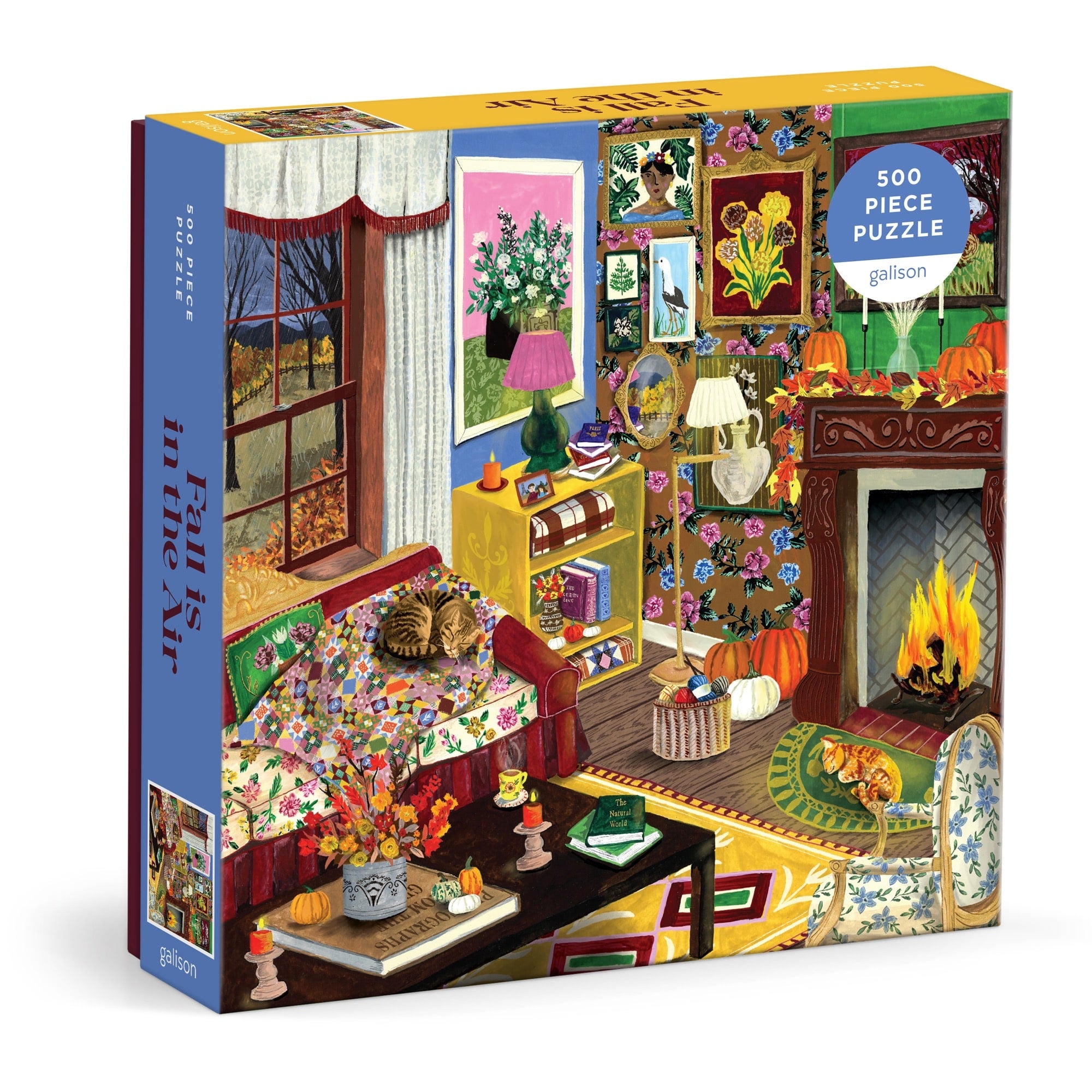 galison-fall-is-in-the-air-puzzle-500-teile-herbst-wohnzimmer image 1