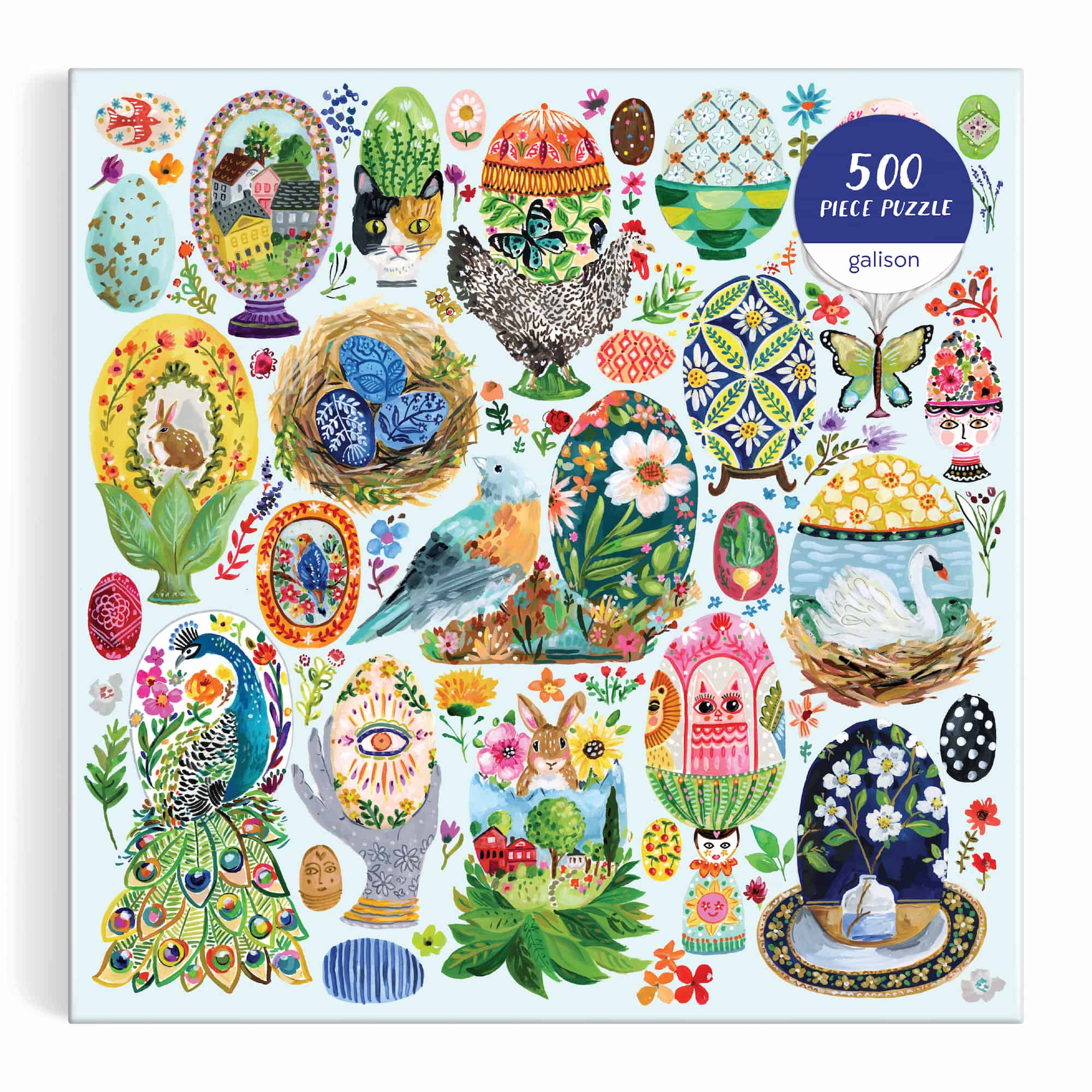 galison-artisanal-eggs-500-teile-puzzle-ostereier image 2