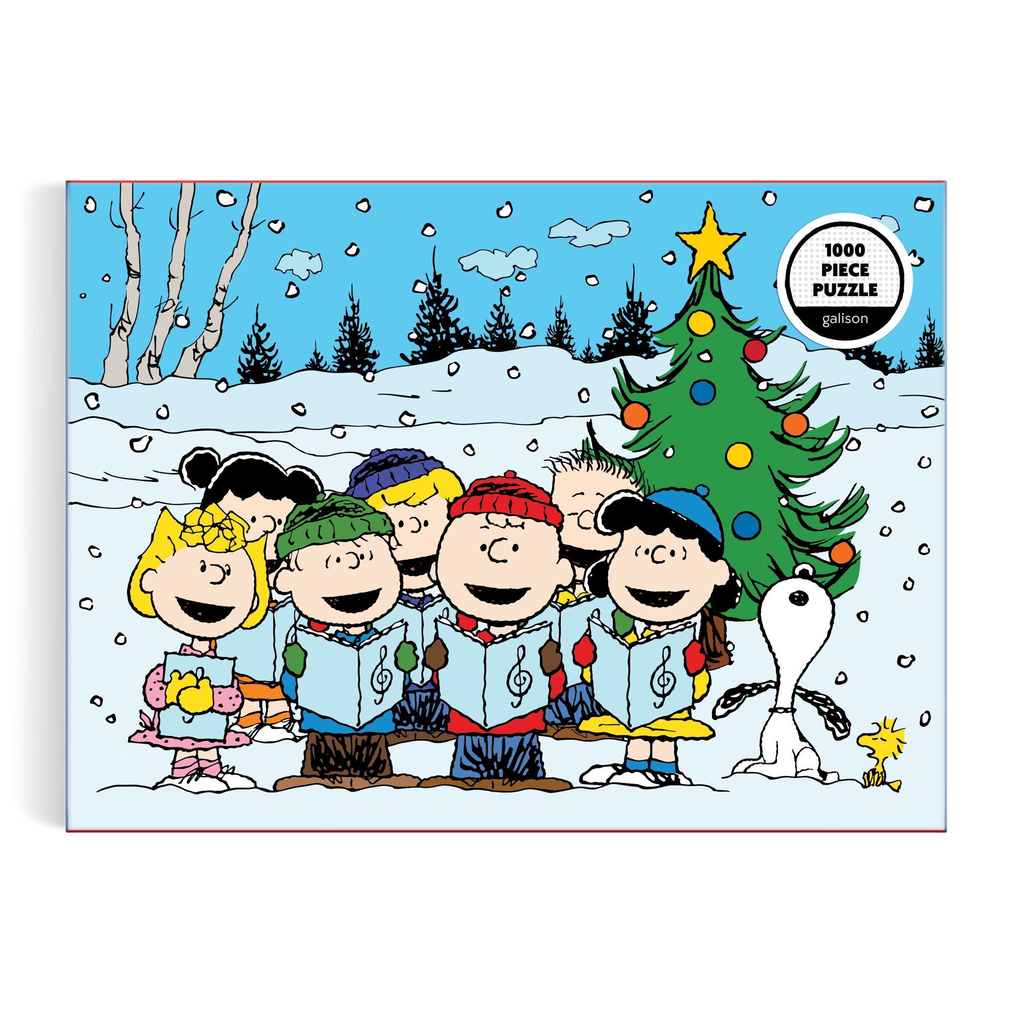 galison-peanuts-christmas-caroling-puzzle-1000-teile image 2