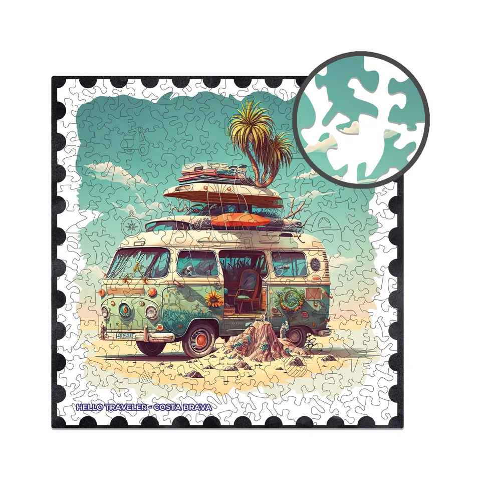 milliwood-hello-traveler-costa-brava-holzpuzzle-250-teile image 1