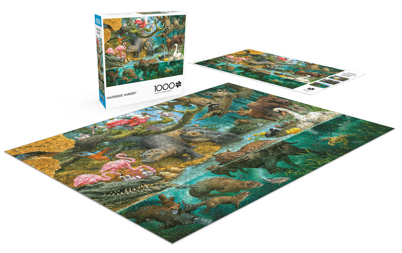 buffalo-games-waterside-nursery-puzzle-1000-teile-tiere image 4