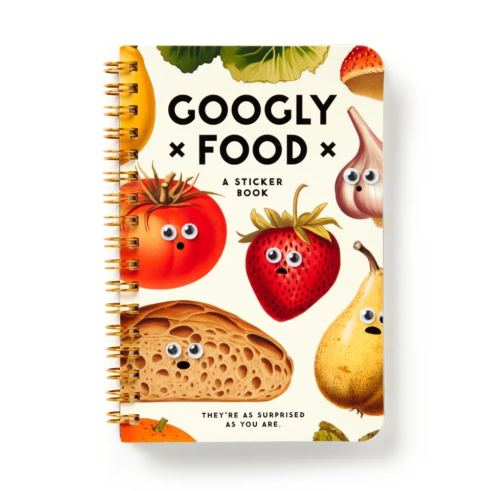 galison-googly-food-stickerbuch-mit-wackelaugen image 1
