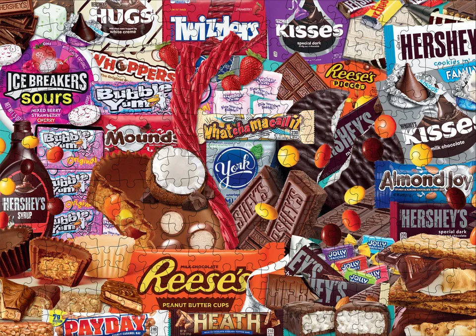 buffalo-games-hershey-deluxe-collage-300-teile-xxl-puzzle image 1