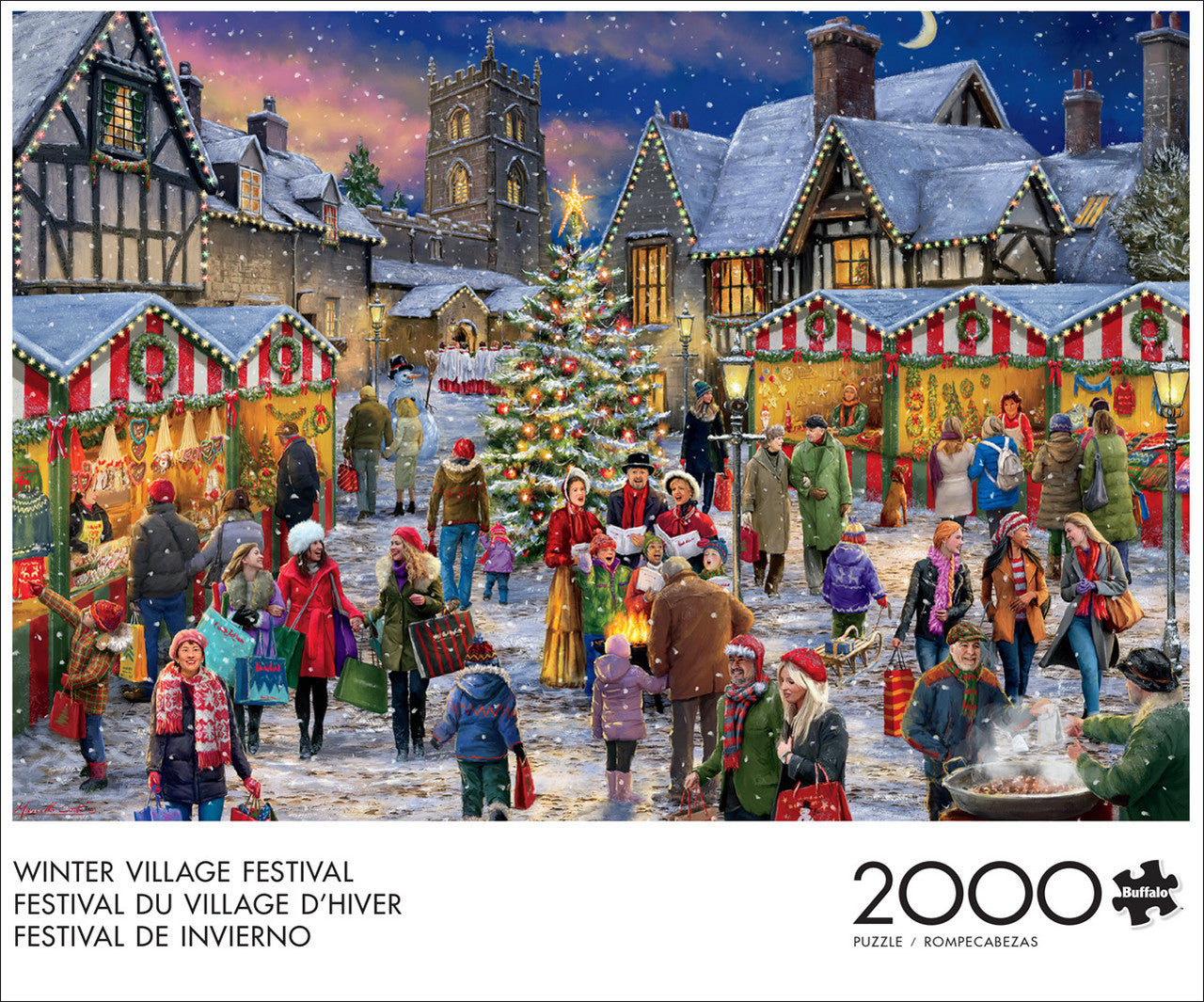 buffalo-games-winter-village-festival-puzzle-2000-teile-winter image 4