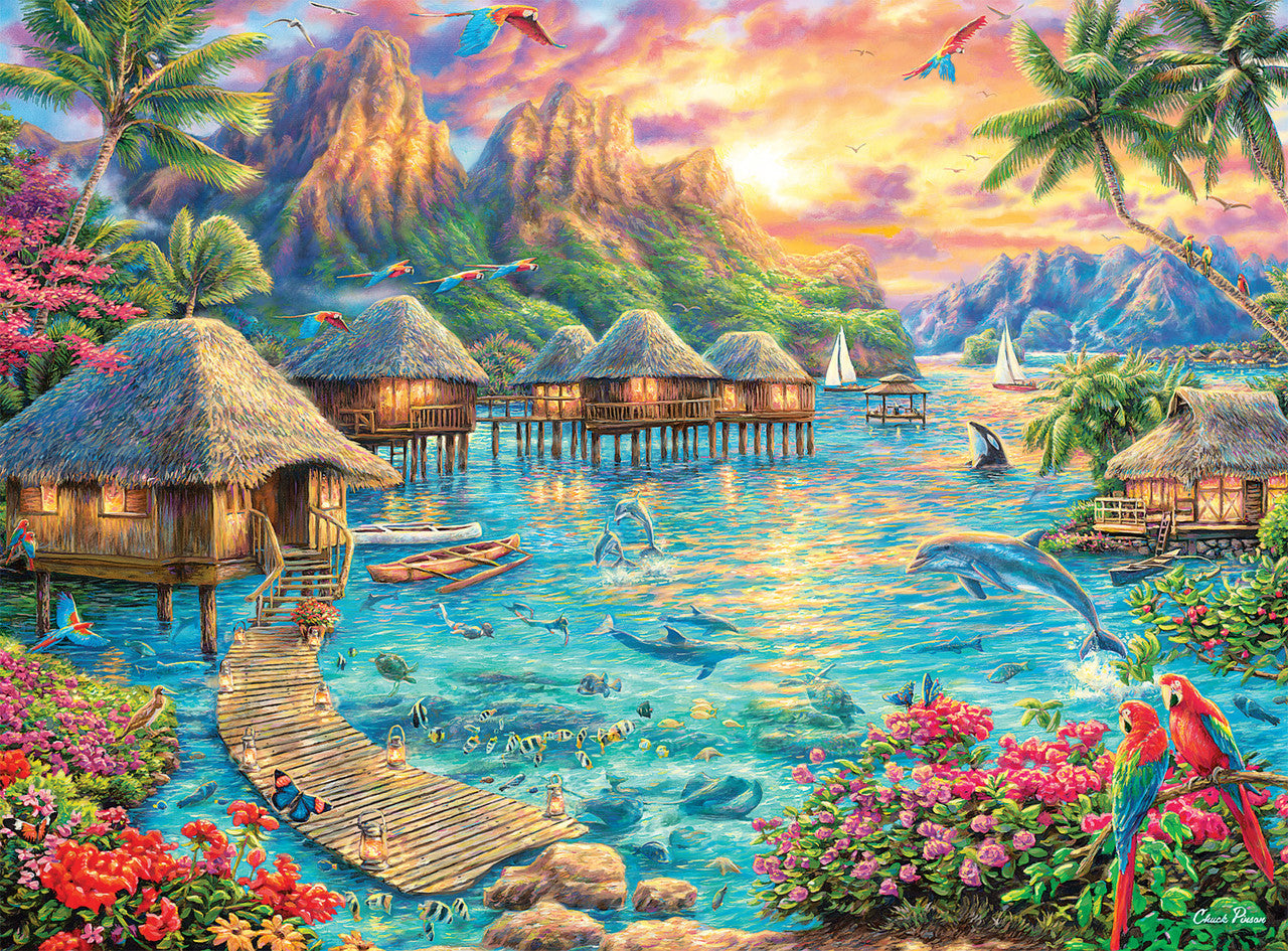buffalo-games-tropical-oasis-puzzle-1000-teile-pinson image 1