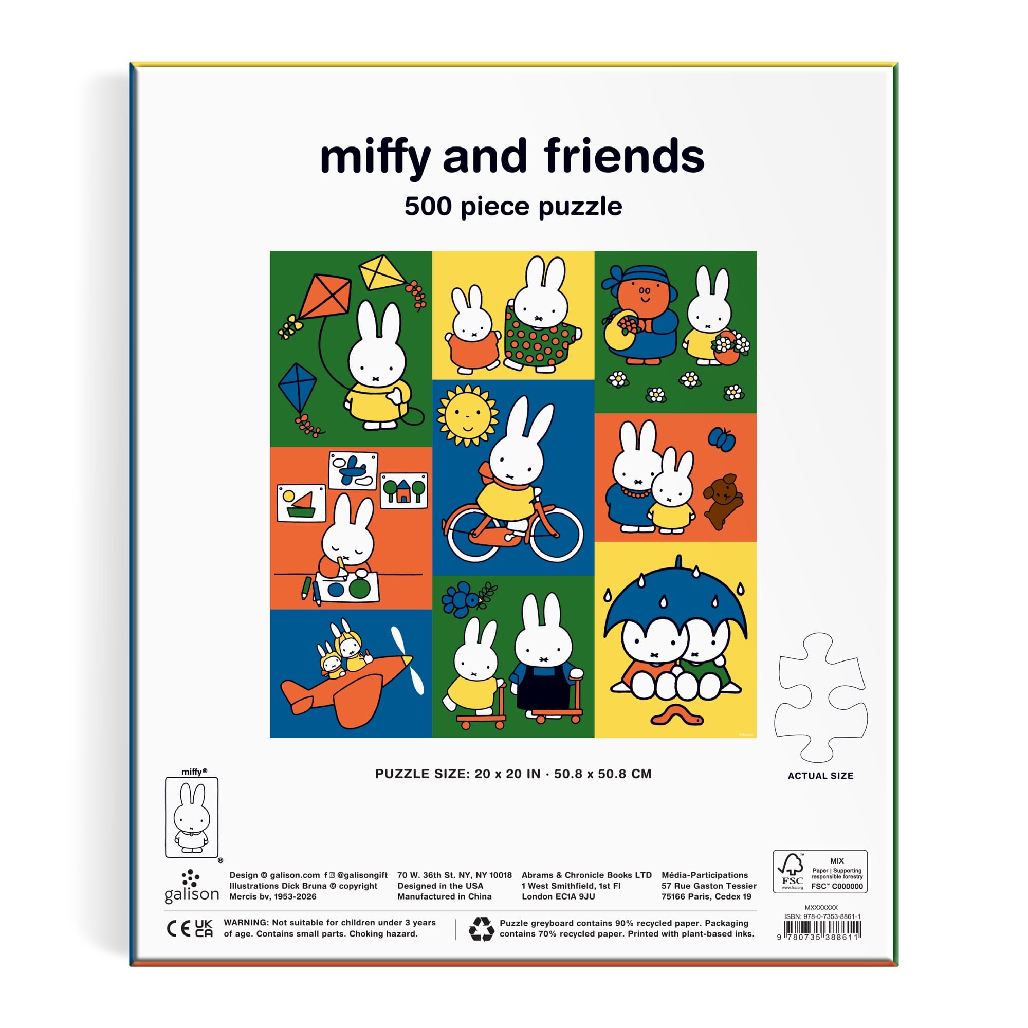 galison-miffy-and-friends-puzzle-500-teile image 5