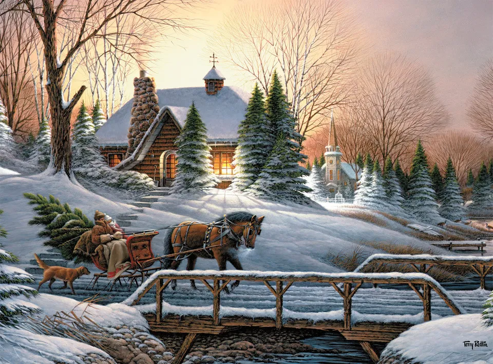 buffalo-games-redlin-heading-home-puzzle-1000-teile-winter image 1