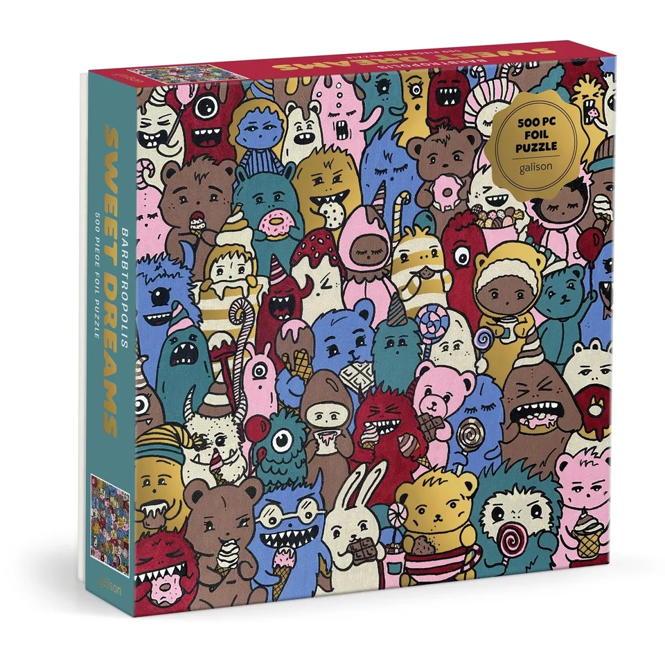 galison-barbtropolis-sweet-dreams-500-teile-foil-puzzle image 1