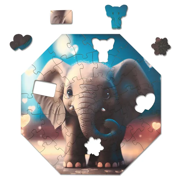 milliwood-hi-i-m-little-elefant-ellie-holzpuzzle-46-teile-f-r-kinder image 1