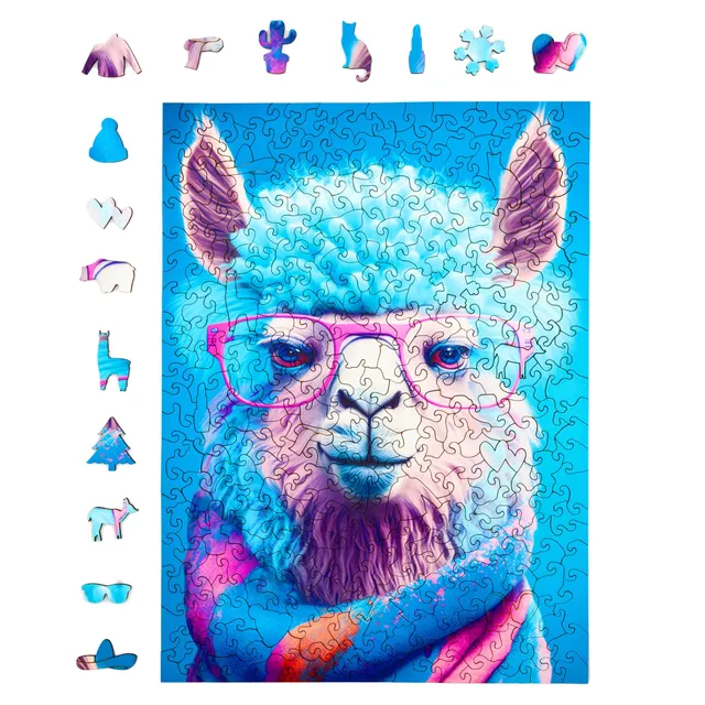 milliwood-cold-is-cool-alpaka-holzpuzzle-316-teile image 1
