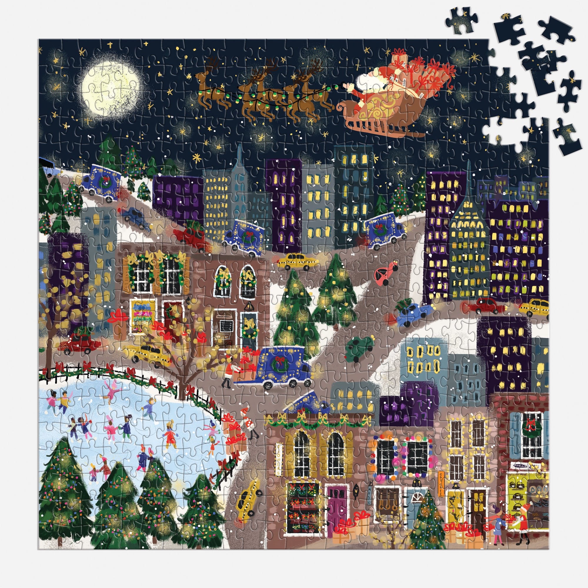 galison-presentville-500-teile-puzzle-folie-weihnachtsstadt image 4