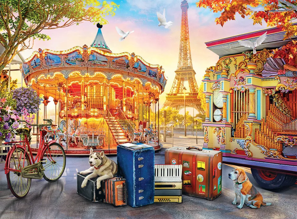 buffalo-games-carrousel-de-paris-puzzle-1000-teile-vivid image 1