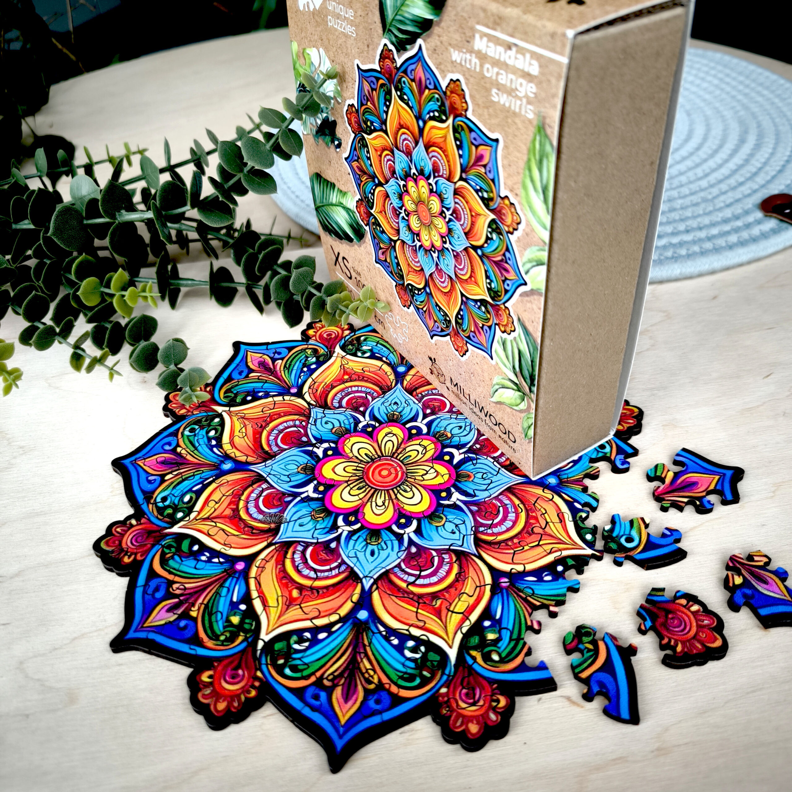 milliwood-peace-and-harmony-puzzle-100-teile-mandala-orange image 8