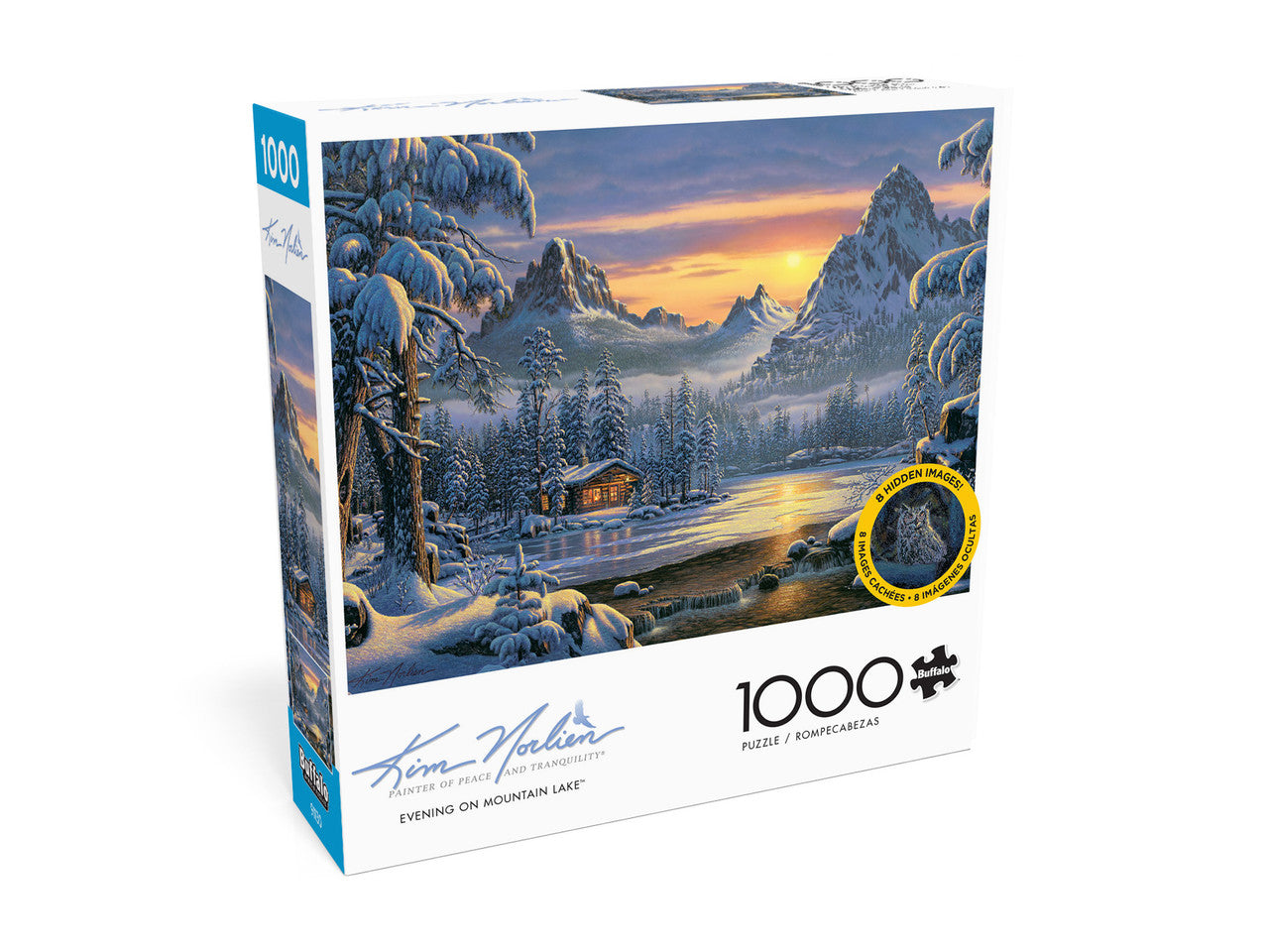 buffalo-games-kim-norlien-evening-on-mountain-lake-1000-teile-puzzle-winter image 2