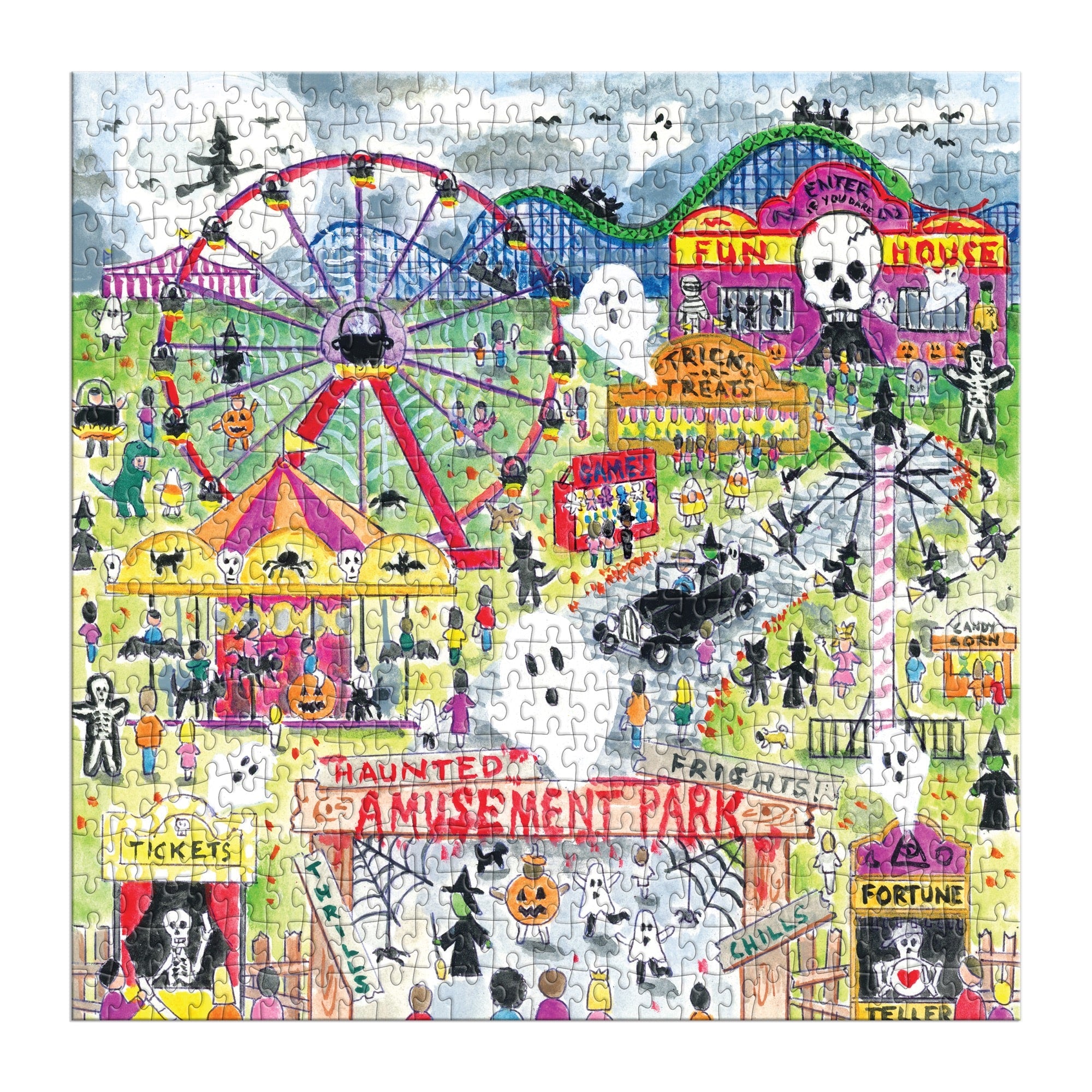 galison-storrings-haunted-amusement-park-500-teile-puzzle-halloween image 3
