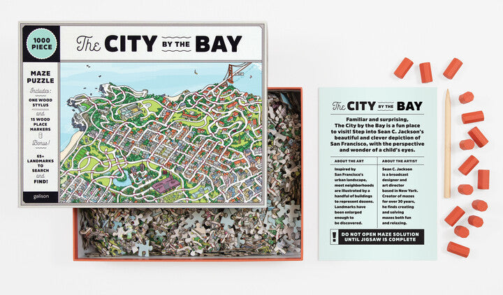 galison-the-city-by-the-bay-1000-teile-maze-puzzle-labyrinth image 5