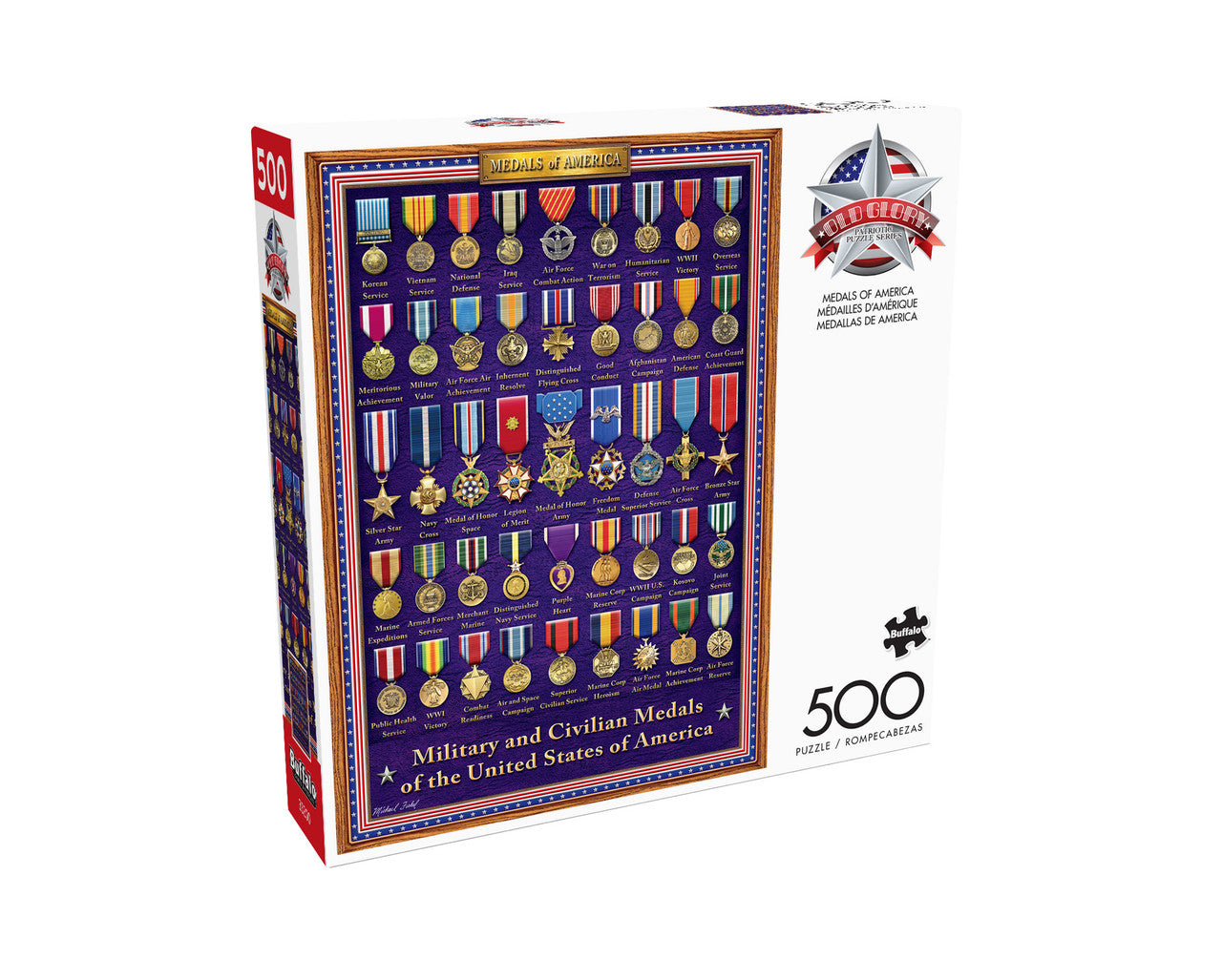 buffalo-games-old-glory-medals-of-america-puzzle-500-teile-orden image 4